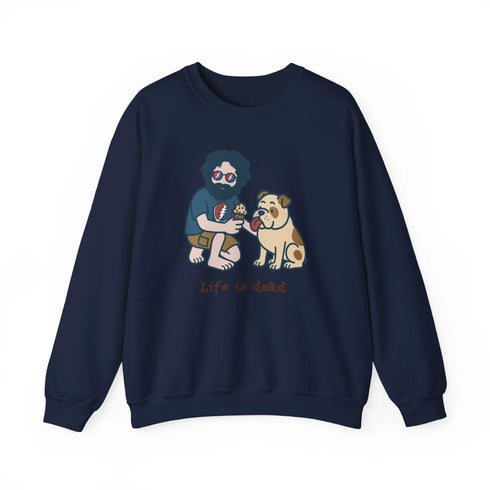 Grateful Dead - Jerry and Frank Are Sharin' | Life is dead. Crewneck Sweatshirt - StealieShop